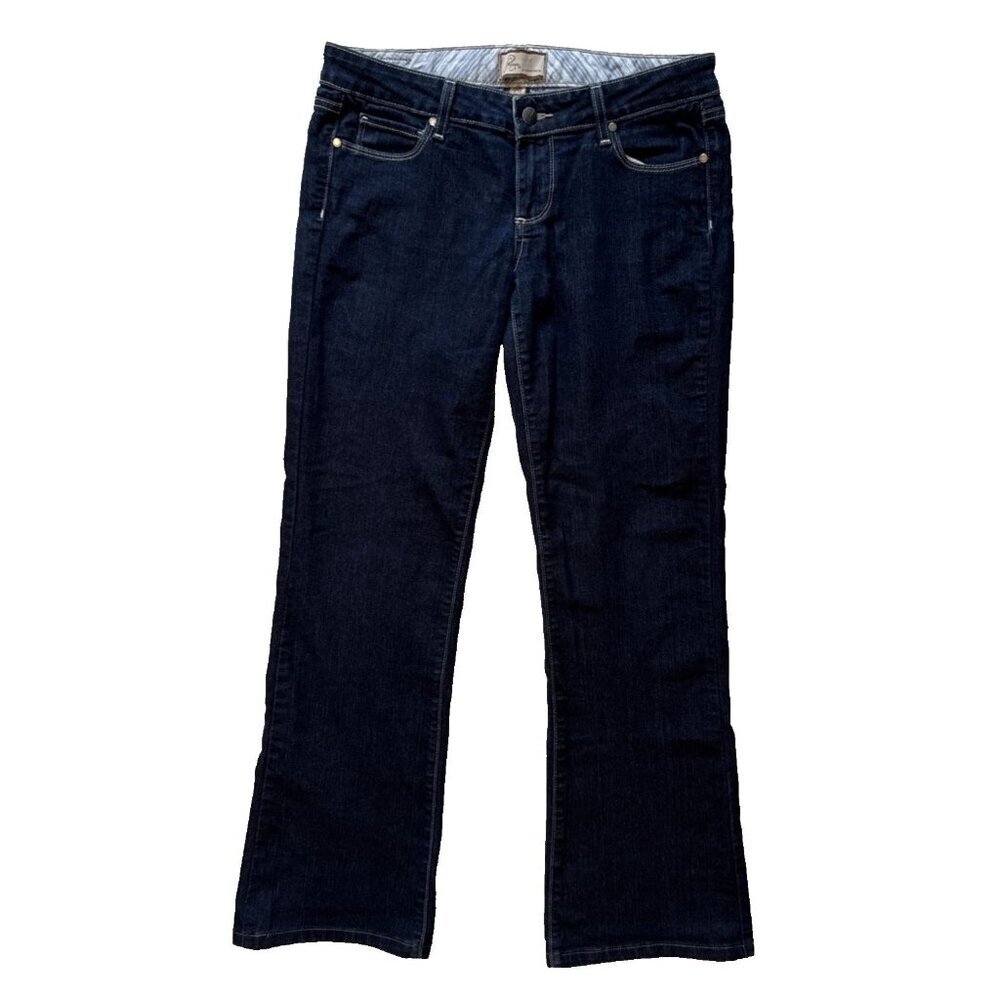 Paige Jeans Woman’s Canyon Boot, 28x 31, wide leg, dark wash, mint condition